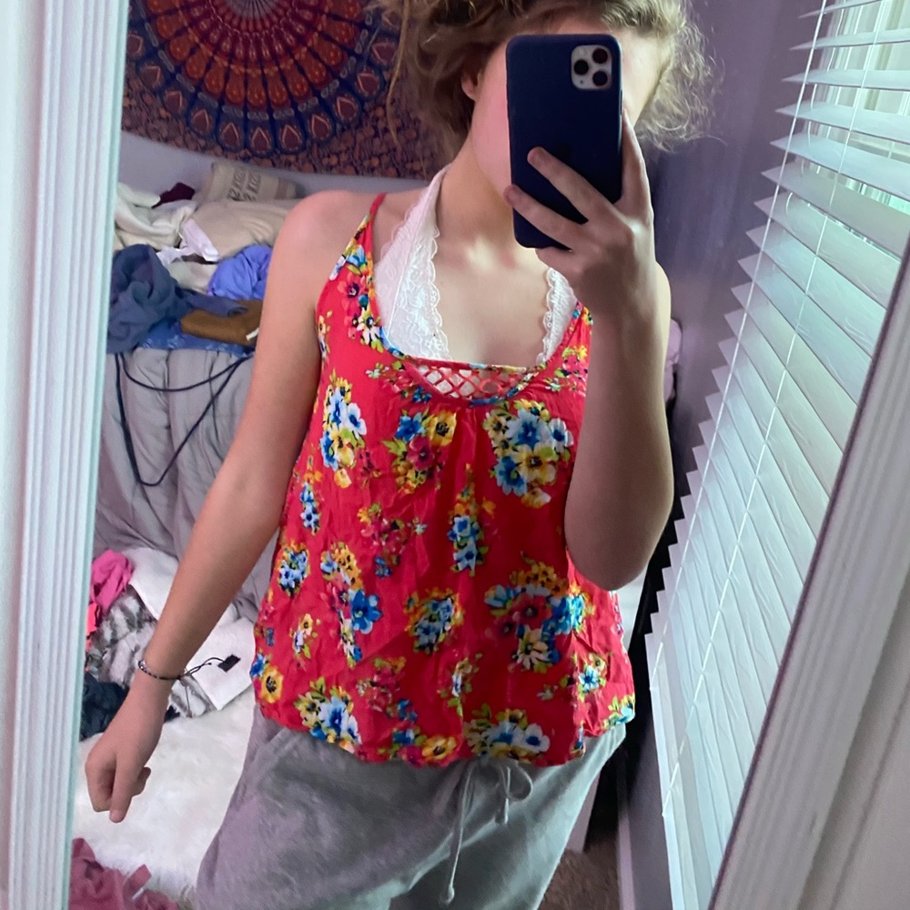 floral tank top